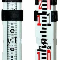 Aluminum Leveling Staff - 6m 5 Sections - Light Weight – Free canvas cover for ease in storage and transportation – for Auto level (6m) Height Gauge-1