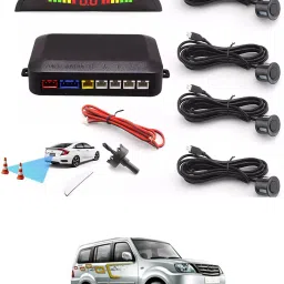 Car Universal Black 4 Ultrasonic Reverse Parking Sensor-250 4 Parking Sensors, Compact Screen Distance Display with Sound Warning Parking Sensor-image-84