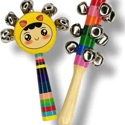 Wooden Non Toxic Colorful Rattle Toys for New Born Baby Combo Rattle-image-97
