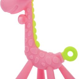 Baby Silicone teether Giraffe Teething Toy Hand Chewing Soother Toddler for Baby Teether-image-62