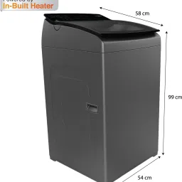 whirlpool 6.5 kg 5 Star Fully Automatic Top Load with In-built Heater Grey image 2