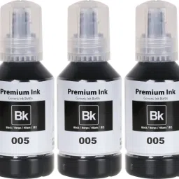 Teqbot 005 Ink 3 Bottle for Epson M1170, M1180,M2140,M1100, M1120, M1140, M3180 Printer Black Ink Bottle-23