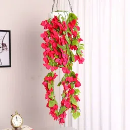 arick decor Red Artificial Bougainvillea Flower Bush-picture-26