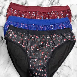 fiveflag Pack of 3 Women Hipster Multicolor Panty-picture-1