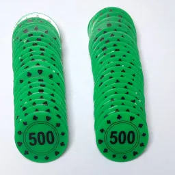 500 RS PLASTIC CURRENCY TOKEN COINS COUNTERS CHIPS POKER PLAYING DENOMINATION.-18