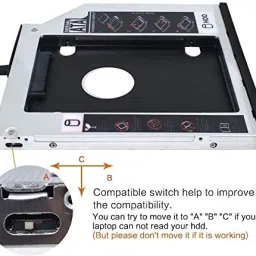WEFLY Caddy 12.7mm Universal CD/DVD-ROM Your Data Storage on Your Laptop with HDD/SSD 12.7mm Universal CD/DVD-ROM - Expand Your Internal Optical Drive image 2