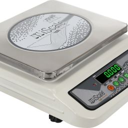 iScale i-06 weighting capacity 10kg x 1 g accuracy, Premium Electronic chargeable Weighing Scale with Front and Back Green Display, Stainless steel pan size 10x12 inches for kirana shop and departmental general stores and industries for all weight measuring purposes Weighing Scale-image-16