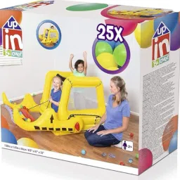 tiny tales Inflatable (IND*69) children's play center Bulldozer with balls Multicolor Inflatable Ball Pits image 3