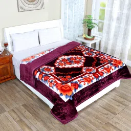 Printed Double Mink Blanket for AC Room-image-14