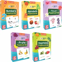 Alphabet,Number,Flower,Fruit,Vegetables Easy Learning For Kids Flash cards-11