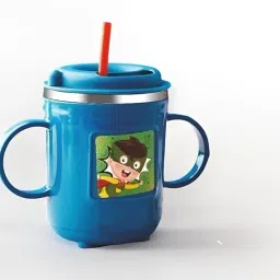 Kids Funny Lid for Kids Children 300 ml Plastic, Stainless Steel Plastic, Stainless Steel Coffee Mug-image-88