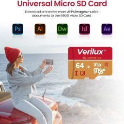 ZITRONIX 64 GB Micro SD Card Universal Memory Card 4K Full HD Ultra 64 GB MicroSD Card UHS Class 1 100 MB/sMemory Card Compatible with Computer, Gaming Console, Mobile, Tablet image 4