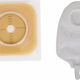 Box of 5 Set of Flange and Pouch ( Bag 50mm for Urostomy) (3015001+4035001) Hydrocolloid Medical Dressing-image-15