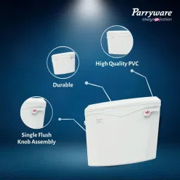 parryware Slimflush Tip Top Polypropylene Cistern set of 1 pic 584 Side Handle Flush Tank image 3