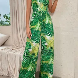 StyleCast Green Floral Printed Jumpsuit-image-78