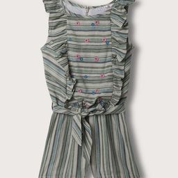 ELLE Girls Striped Cotton Basic Jumpsuit-image-44