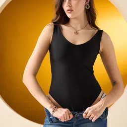 COLOR CAPITAL Plunge Neckline Bodysuit-image-16