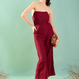 KASSUALLY Self Designed Strapless Corset Basic Jumpsuit-image-59