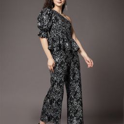 KASSUALLY Printed One Shoulder Basic Jumpsuit-picture-19
