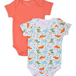 Moms Home Infant Pack Of 2 Organic Cotton Bodysuits-image-50