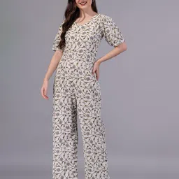 Aarti Fashion Floral Printed Pure Cotton Basic Jumpsuit-picture-35