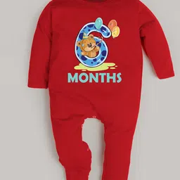 FFLIRTYGO Unisex Kids Red & Blue Printed Basic Jumpsuit-image-86
