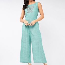 Pannkh  Embroidered Cotton Basic Jumpsuit-picture-24