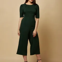 RAASSIO Puff Sleeves Capri Jumpsuit-39