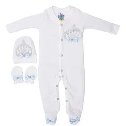 TINY MINY ME Boys White Embellished T-shirt with Trousers-image-18