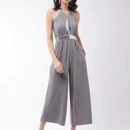 Miss Chase Grey Culotte Jumpsuit-image-17