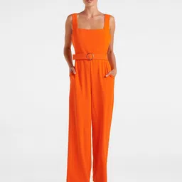Forever New Square Neck Belted Jumpsuit-image-6