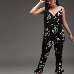 BAESD Floral Printed Shoulder Straps Basic Jumpsuit-image-56