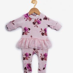 Creative Kids Infants Girls Organic Cotton Floral Printed Sleepsuit-picture-20