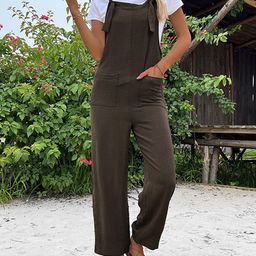 StyleCast Grey Shoulder Strap Basic Jumpsuit-picture-20