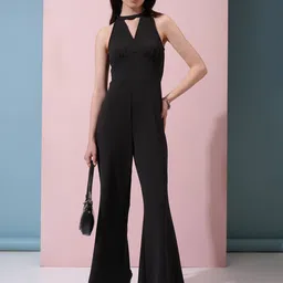 Tokyo Talkies Black Sleeveless Basic Jumpsuit-picture-27