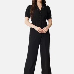 ALL WAYS YOU V-Neck Waist Tie-Ups Basic Jumpsuit-picture-33