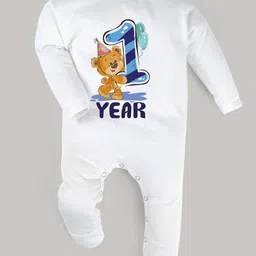 FFLIRTYGO Unisex Kids White & Blue Printed Basic Jumpsuit-image-65