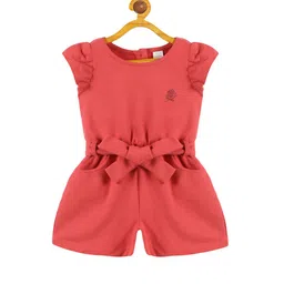 PLUM TREE Girls Waist Tie-Ups Pure Cotton Playsuit-image-98
