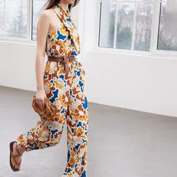 Trendyol Printed Halter Neck Jumpsuit-39