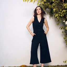 KASSUALLY V-Neck Basic Jumpsuit-image-29