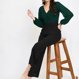 V&M Colourblocked V-Neck Basic Jumpsuit-picture-12