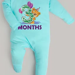 FFLIRTYGO Kids Turquoise Blue & Green Printed Basic Jumpsuit-image-77