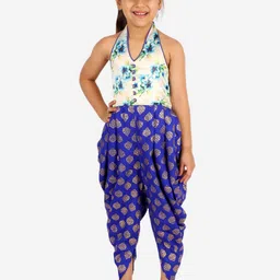 Twisha Girls Halter Neck Printed Basic Jumpsuit-image-51