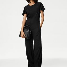 Marks & Spencer Flared Sleeves Basic Jumpsuit-50