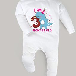 FFLIRTYGO Kids White Printed Cotton Sleepsuit-image-123