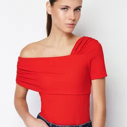Trendyol One Shoulder Bodysuit-image-57