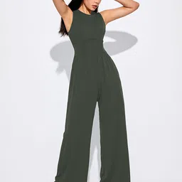 LULU & SKY Round Neck Basic Jumpsuit-picture-26