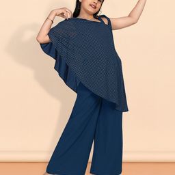 FASHION DREAM Girls Printed One Shoulder Basic Jumpsuit-image-16