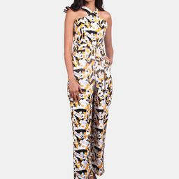 INDOPHILIA Printed Cotton Sleeveless Basic Jumpsuit-image-21