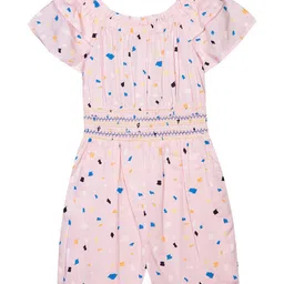 Budding Bees Girls Printed Jumpsuit-image-95